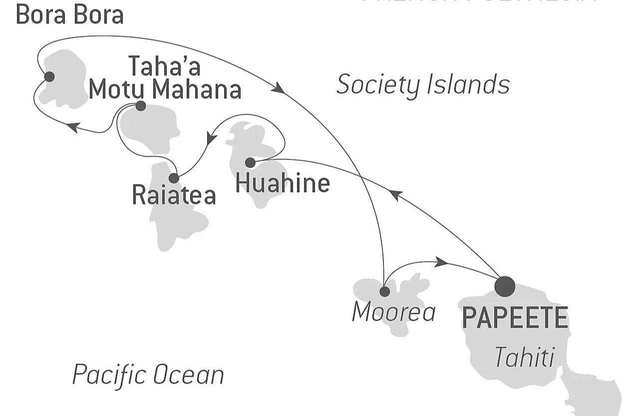 ポールゴーギャン　タヒチ島とソシエテ諸島[ライアテア島寄港] 8日間[2025,2027年]